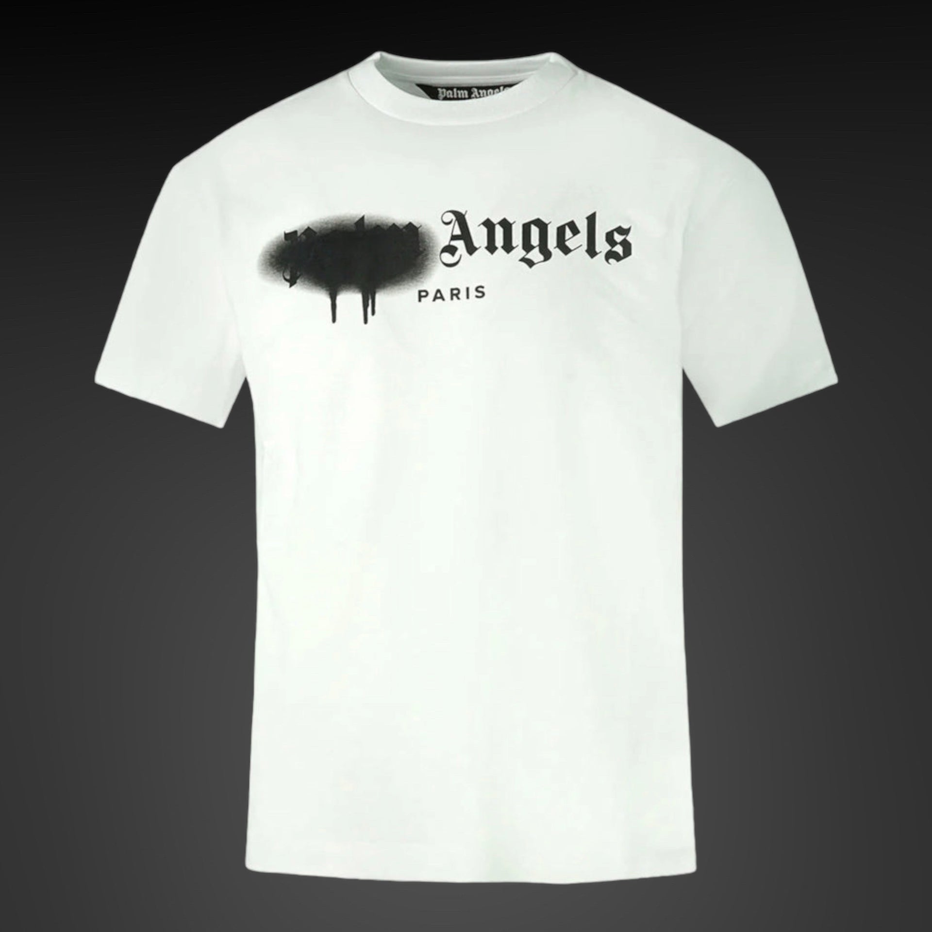 MILANO SPRAYED T-SHIRT in black - Palm Angels® Official